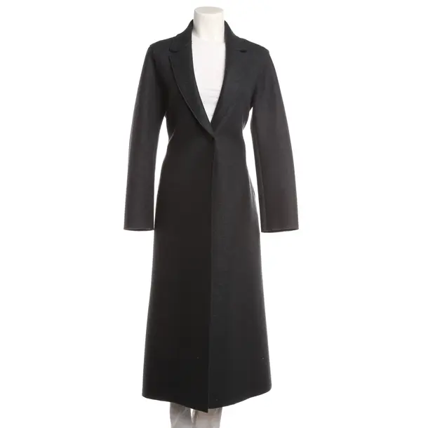 Mid-Season Coat, in Gray, Wool, Harris Wharf London
