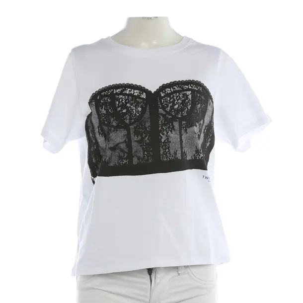 Shirt, in White, Cotton, Twin Set