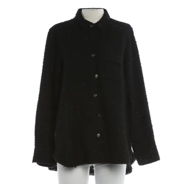 Blouse, in Black, Cotton, Lis Lareida