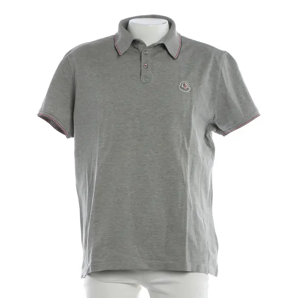 Polo Shirt, in Light Gray, Cotton, Moncler