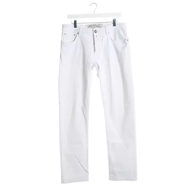 Slim Fit Jeans, in White, Cotton, Jacob Cohen