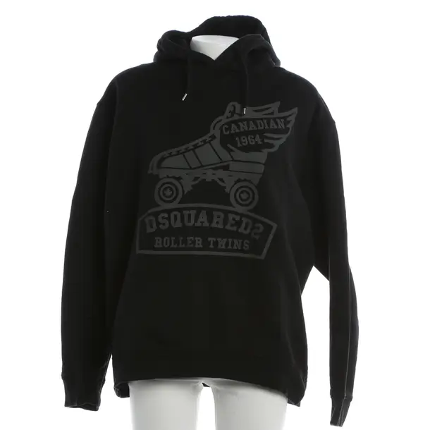 Felpa con cappuccio, in Nero, Cotone, Dsquared