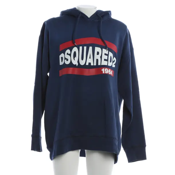 Hoodie, in Blau, Baumwolle, Dsquared