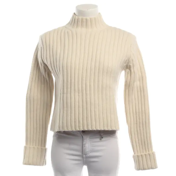 Jumper, in Cream, Wool, Totême