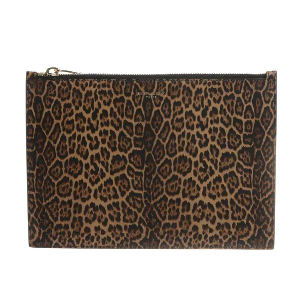Clutch, in Mehrfarbig, Leder, Saint Laurent