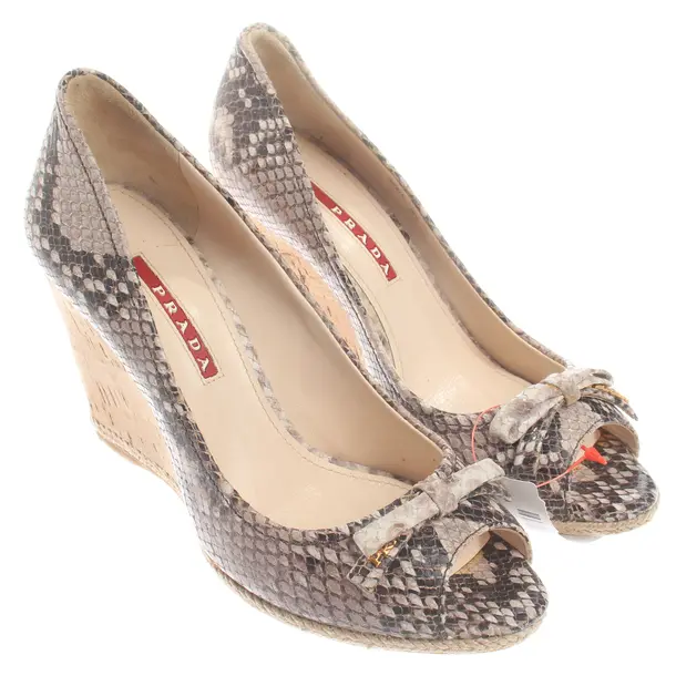 Wedges, in Beige, Prada Linea Rossa