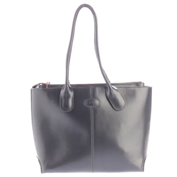 Schultertasche, in Schwarz, Leder, Tod´s
