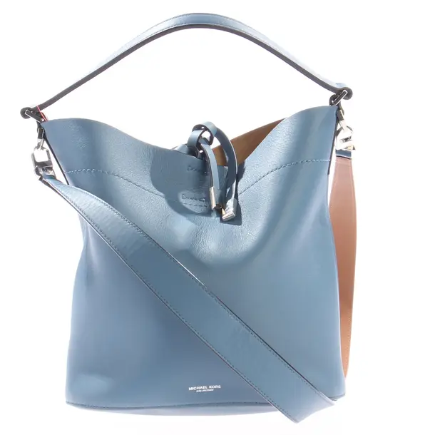 Shopper Bag, in Light Blue, Leather, Michael Kors