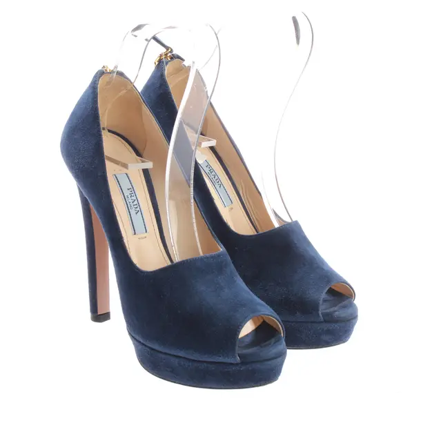 Peep Toes, in Blue, Prada