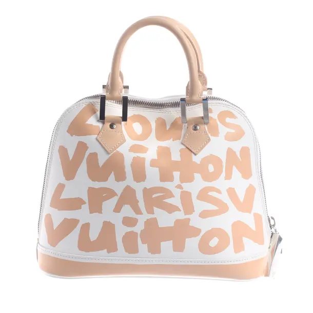 Handbag, in White, Leather, Louis Vuitton