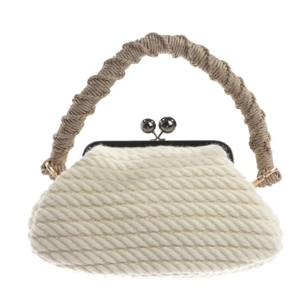 Shoulder Bag, in Beige, Wool, Max Mara