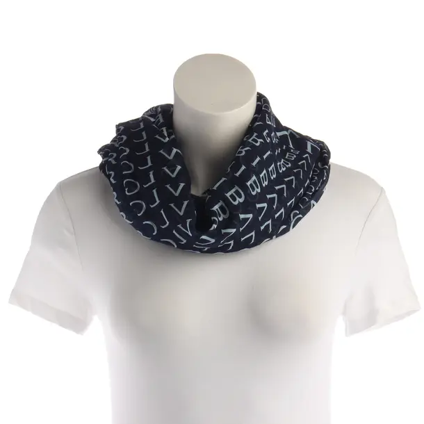 Shawl, in Navy, Silk, Bulgari