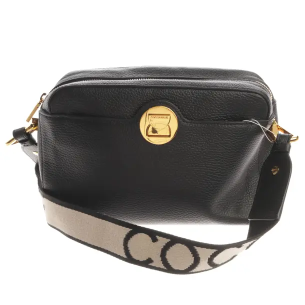 Shoulder Bag, in Black, Leather, Coccinelle