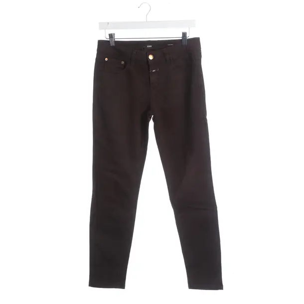 Jeans slim fit, in Marrone scuro, Cotone, Chiuso
