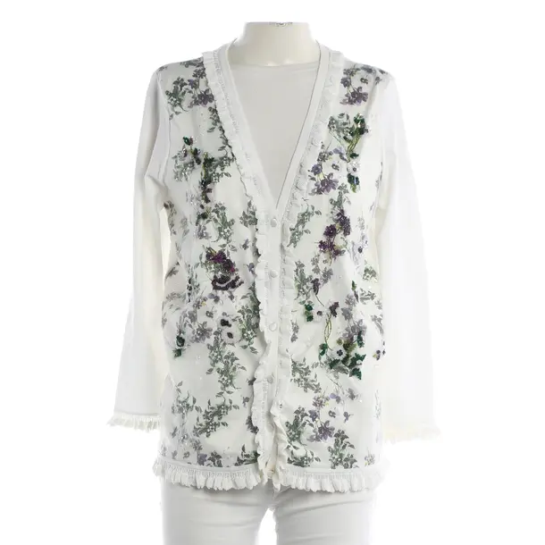 Cardigan, in White, Polyester, Blumarine