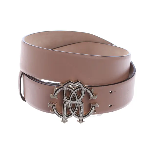 Belt, in Light Brown, Leather, Roberto Cavalli