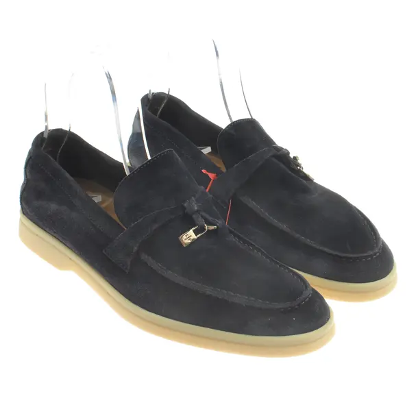 Loafers, in Navy, Loro Piana