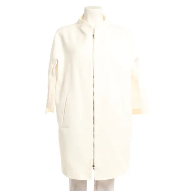 Mid-Season Coat, in White, Cotton, Herno