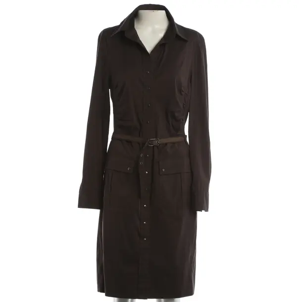 Dress, in Dark Brown, Cotton, Windsor