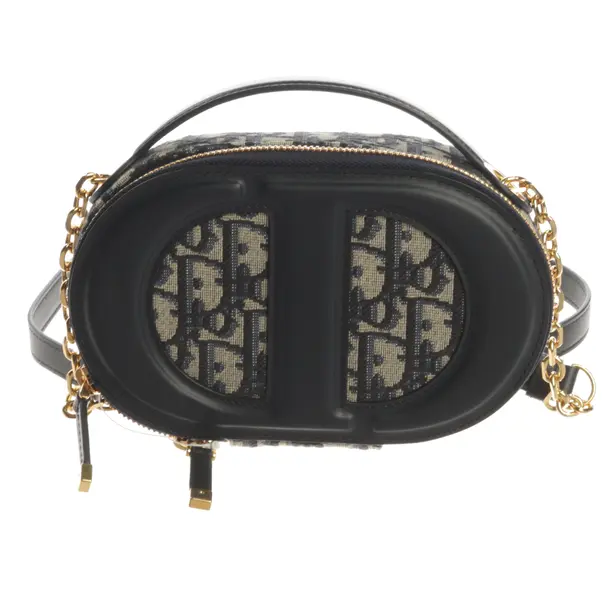 Shoulder Bag, in Navy, Leather, Dior