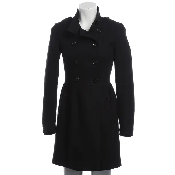 Winter Coat, in Black, Wool, Burberry Brit