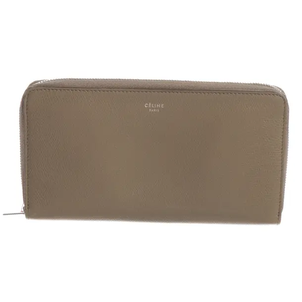 Wallet, in Brown, Leather, Céline