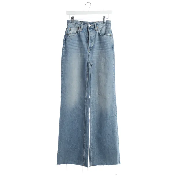 Straight Fit Jeans, in Blue, Cotton, Re/Done