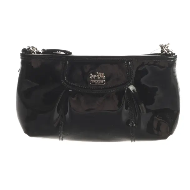Abendtasche, in Schwarz, Lackleder, Coach