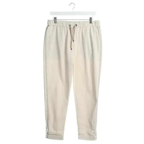Pants, in Beige, Cotton, Brunello Cucinelli