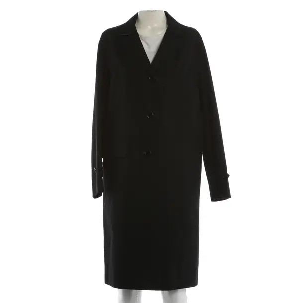Mid-Season Coat, in Black, Cotton, Burberry
