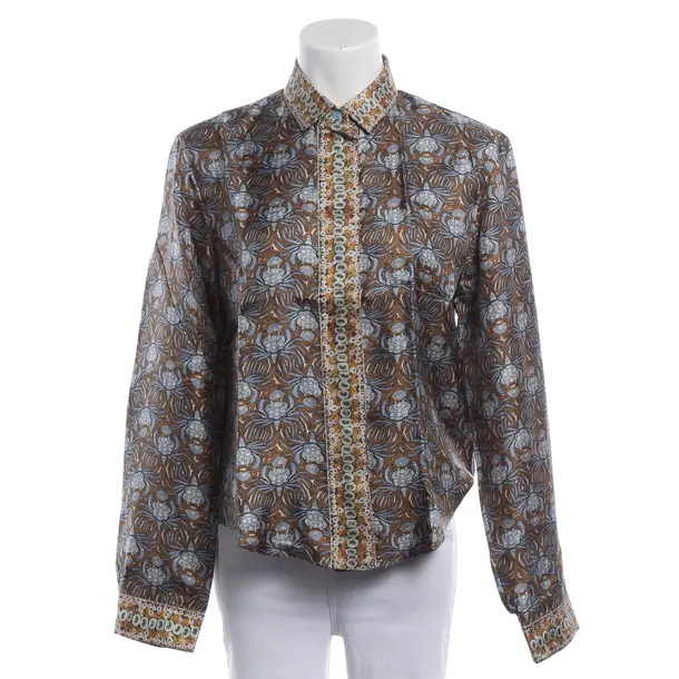 Bluse, in Mehrfarbig, Seide, Rochas