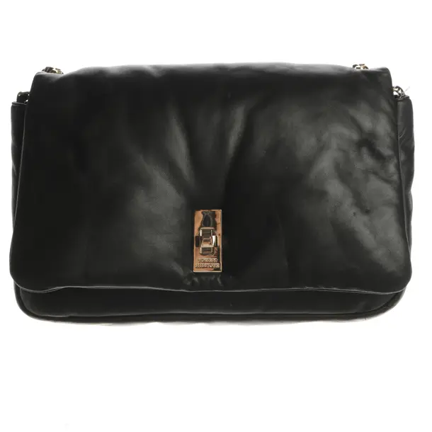 Shoulder Bag, in Black, Leder, Tommy Hilfiger