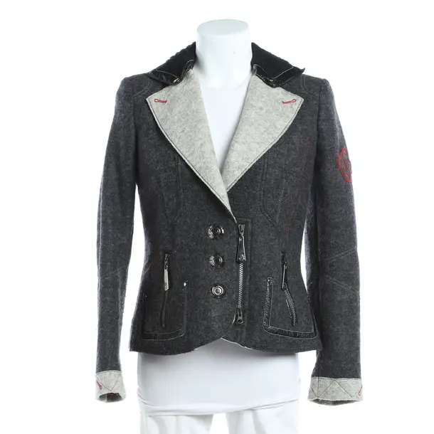 Mid-Season Jacket, in Gray, Wool, Sportalm