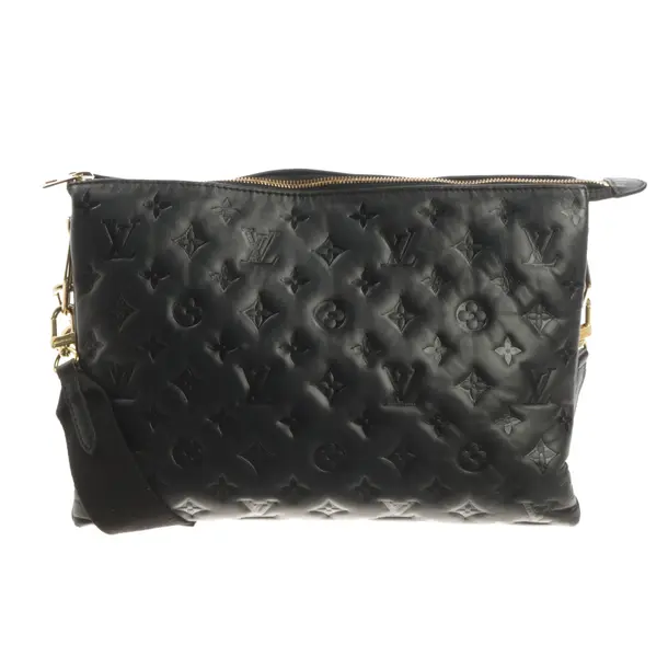 Shoulder Bag, in Black, Canvas, Louis Vuitton