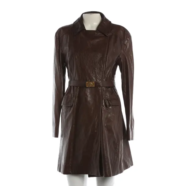 Ledermantel, in Braun, Leder, Miu Miu