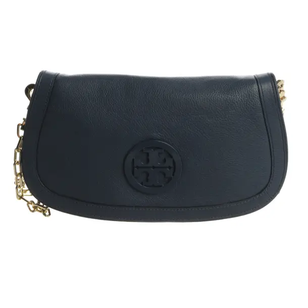 Shoulder Bag, in Blue, Leder, Tory Burch