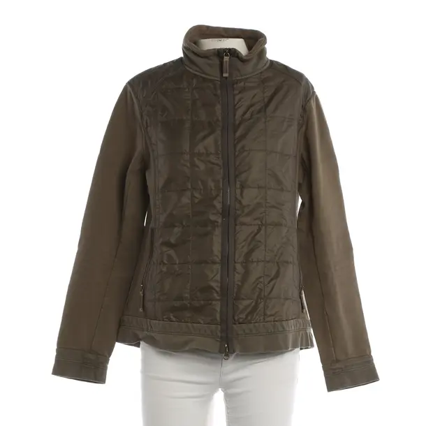 Mid-Season Jacket, in Olive Green, Cotton, Frauenschuh