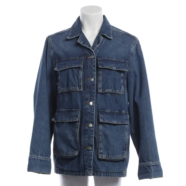 Denim Jacket, in Navy, Cotton, Anine Bing