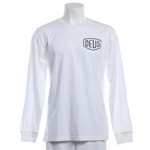 Long Sleeve Shirt, in White, Cotton, Deus