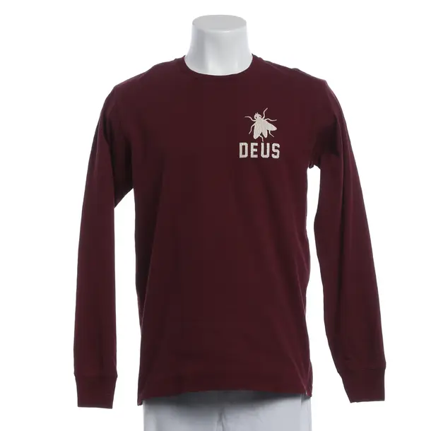 Long Sleeve Shirt, in Bordeaux, Cotton, Deus