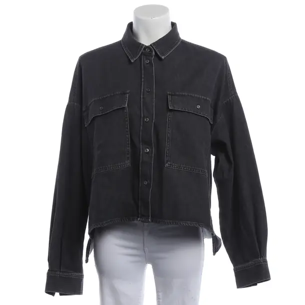 Jeanshemd, in Dunkelgrau, Baumwolle, Max Mara