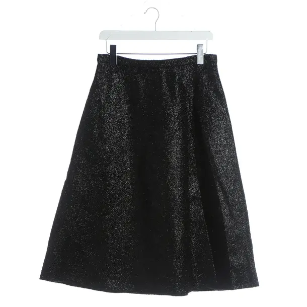 Rock, in Schwarz, Wolle, Rochas