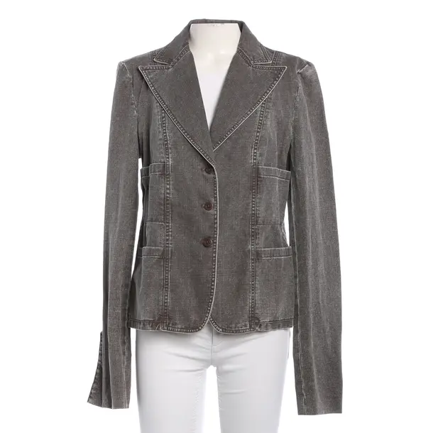 blazer, in brown, cotton, Chanel