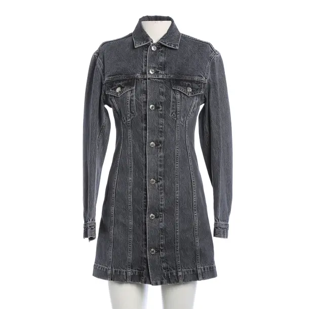 dress, in Darkgray, cotton, Helmut Lang