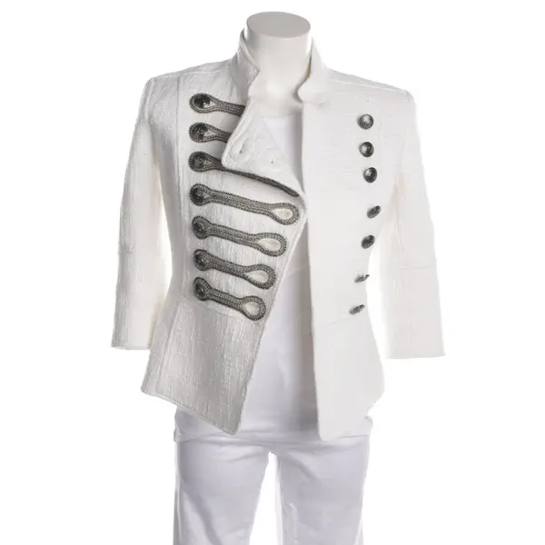 Blazer, in White, Cotton, Pierre Balmain