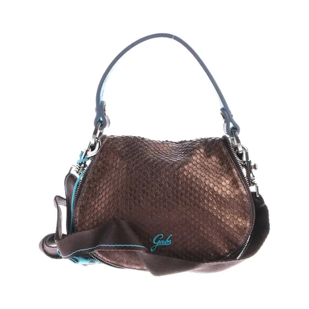 Schultertasche, in Braun, Leder, Gabs