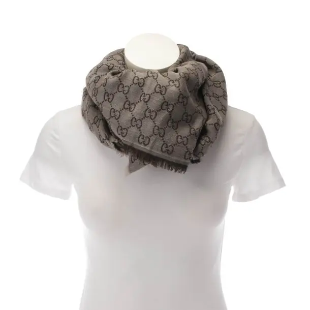 Tuch, in Dunkelbraun, Baumwolle, Gucci