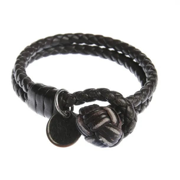 Armband in Braun, Leder, Bottega Veneta