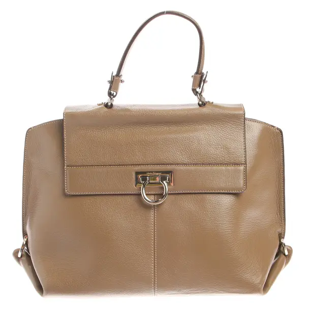 Handbag in Gray, Leather, Salvatore Ferragamo