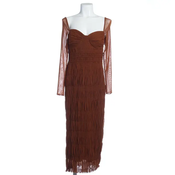 Cocktail Dress in Brown, Polyester, self-portrait